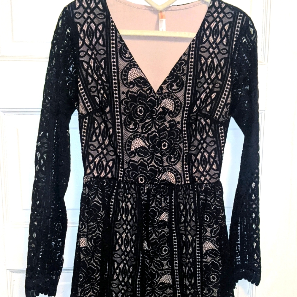 Xhilaration Black Lace Dress